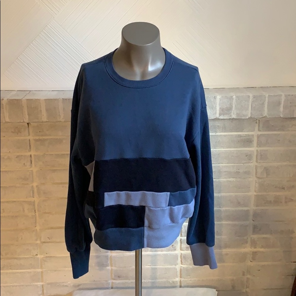 JoyLab Blue Colorblock Sweatshirt - Picture 2 of 7